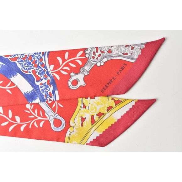 Hermes Silk Twilly Scarf - Picture 3 of 6